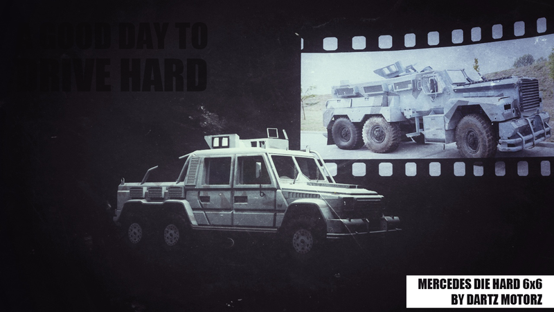 Illustration for article titled Dartz Turned A 6x6 G-Wagen Into The MRAP From Die Hard 5